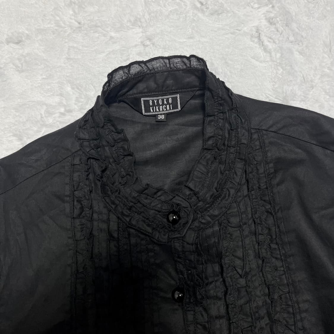 로맨틱 고스 프릴 블라우스 로걀탑 Ryoko Kikuchi 상품이미지4