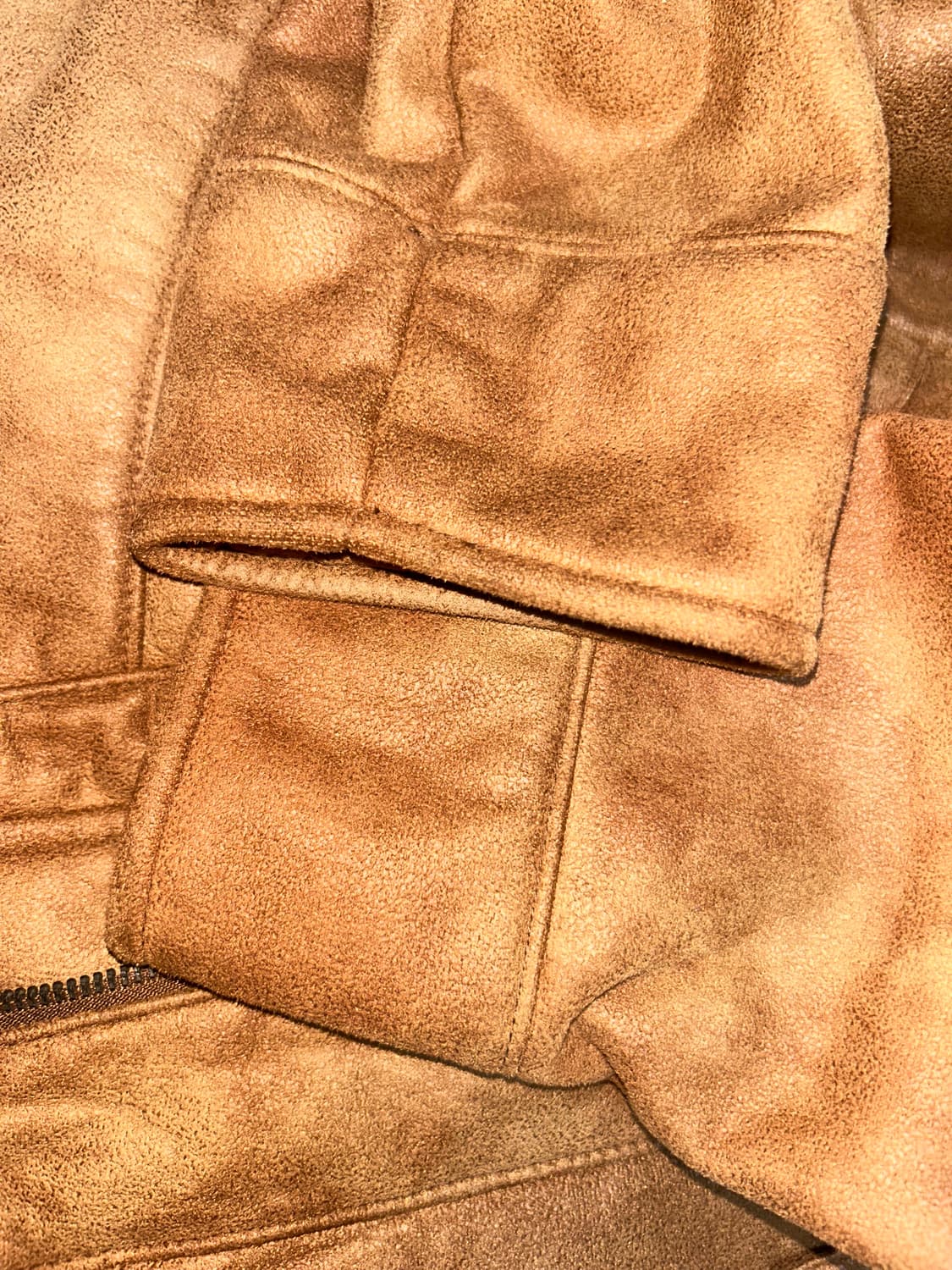 토끼털 레더 자켓 상품이미지4