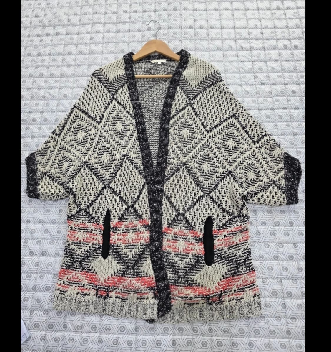 한섬 마쥬 패턴 가디건 ~55반 상품이미지3