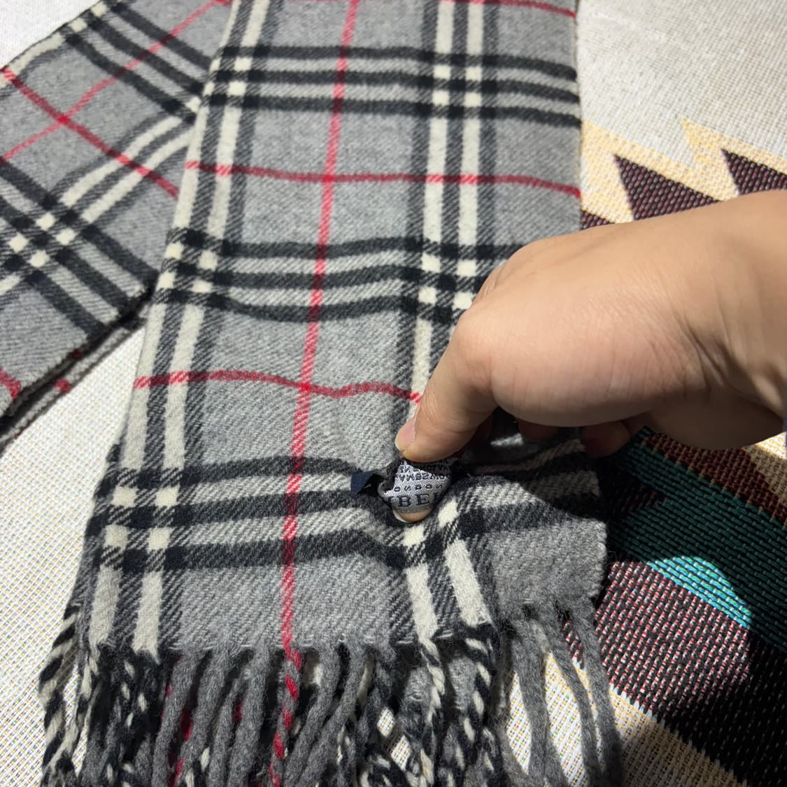 버버리 빈티지 채크패턴 머플러 상품이미지5