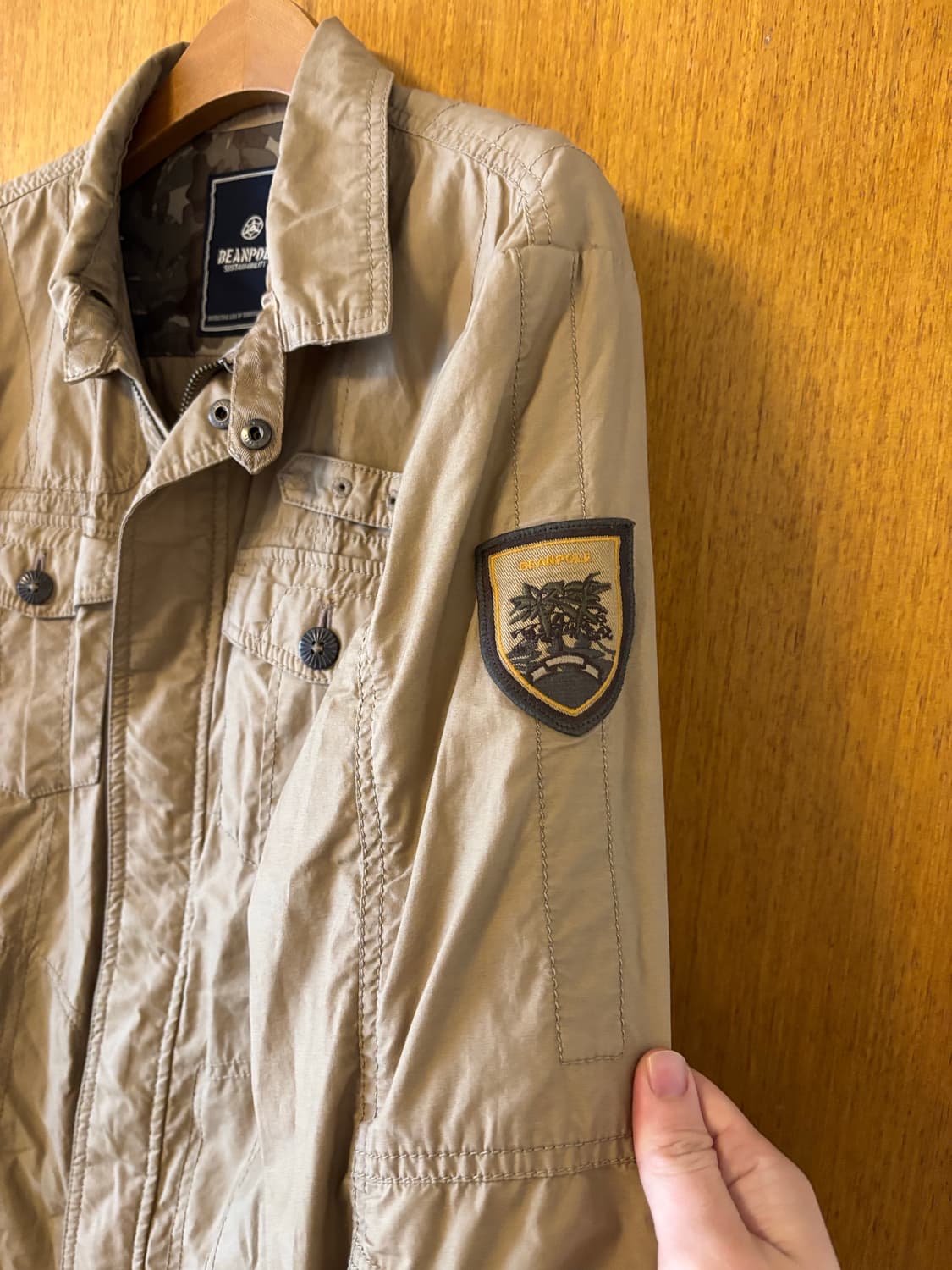 빈폴 베이지색 면 자켓 상품이미지3