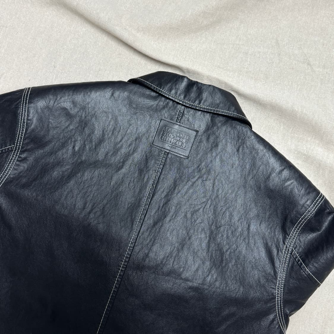 마리떼 스티치 레더자켓 S 상품이미지5