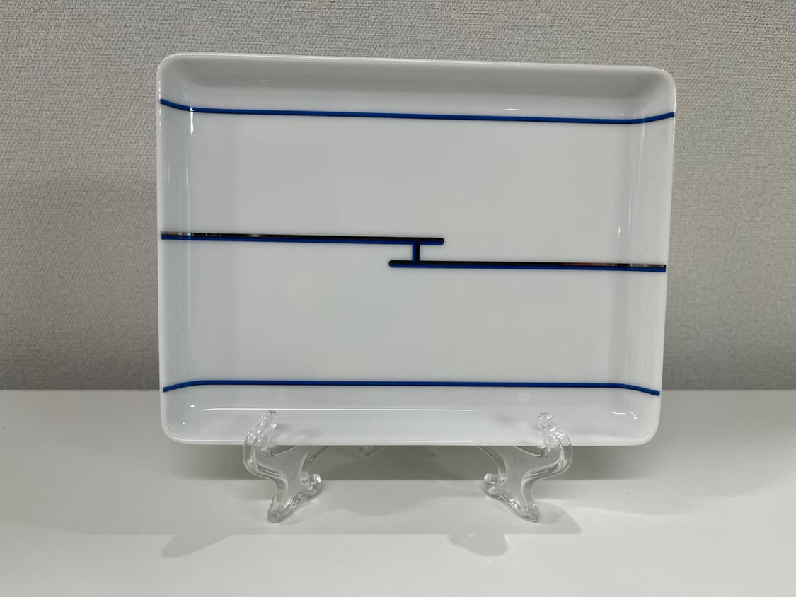 에르메스 리듬 블루 스퀘어 플레이트 1P HERMES 상품이미지3