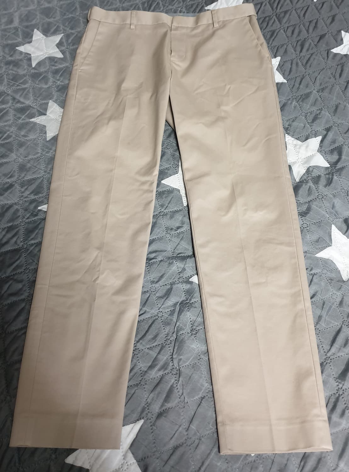 지오다노 소프탈 스트레치 테이퍼드 히든밴딩 치노 팬츠 베이지 (30) 상품이미지1