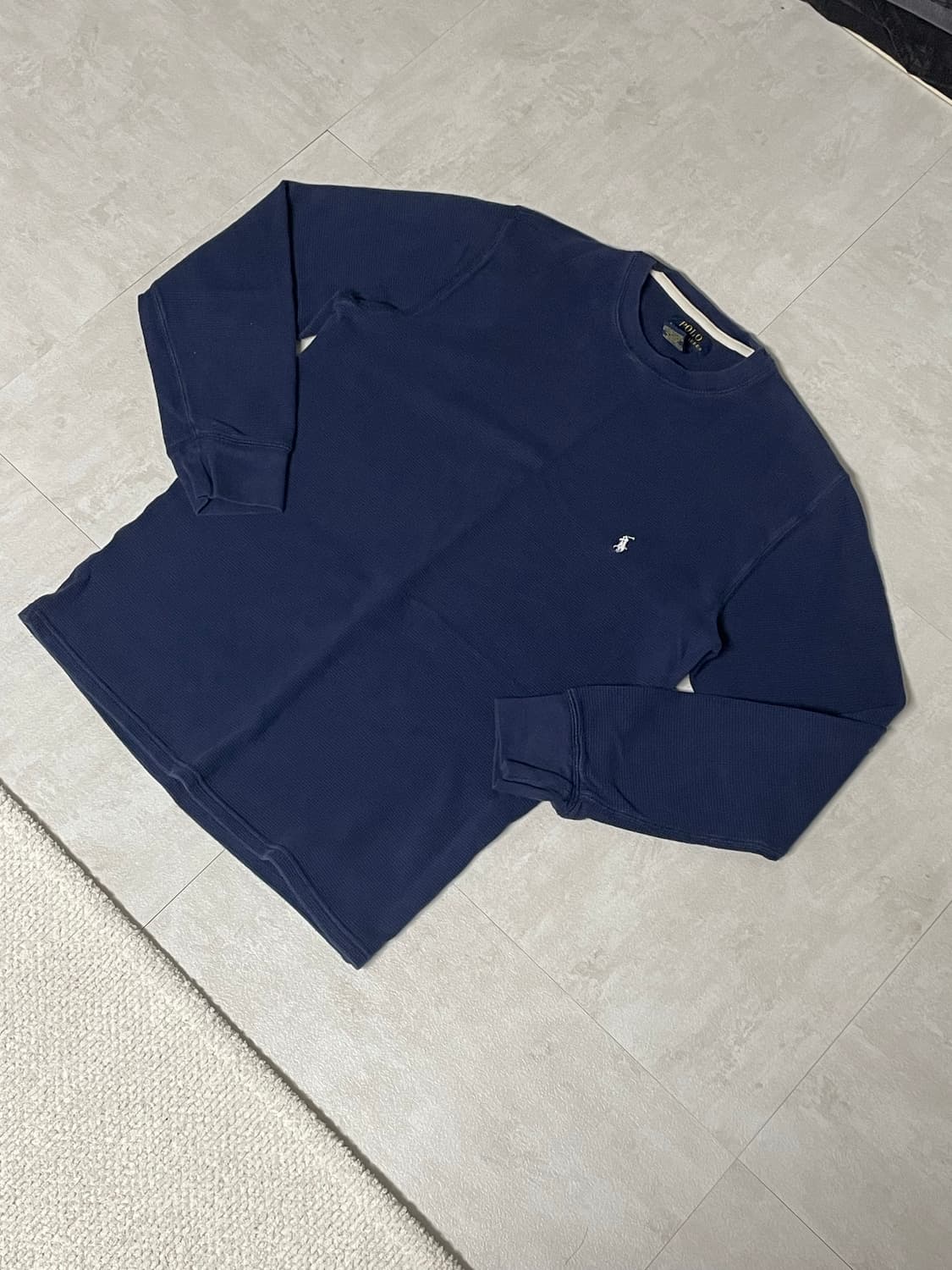 폴로 와플 롱슬리브 상품이미지1