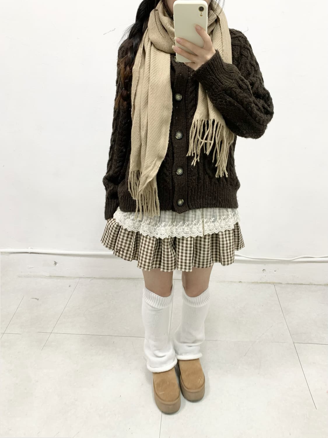 [AXES FEMME] 코디셋 ! 라떼갸루 코코아 니트 코디세트 상품이미지4