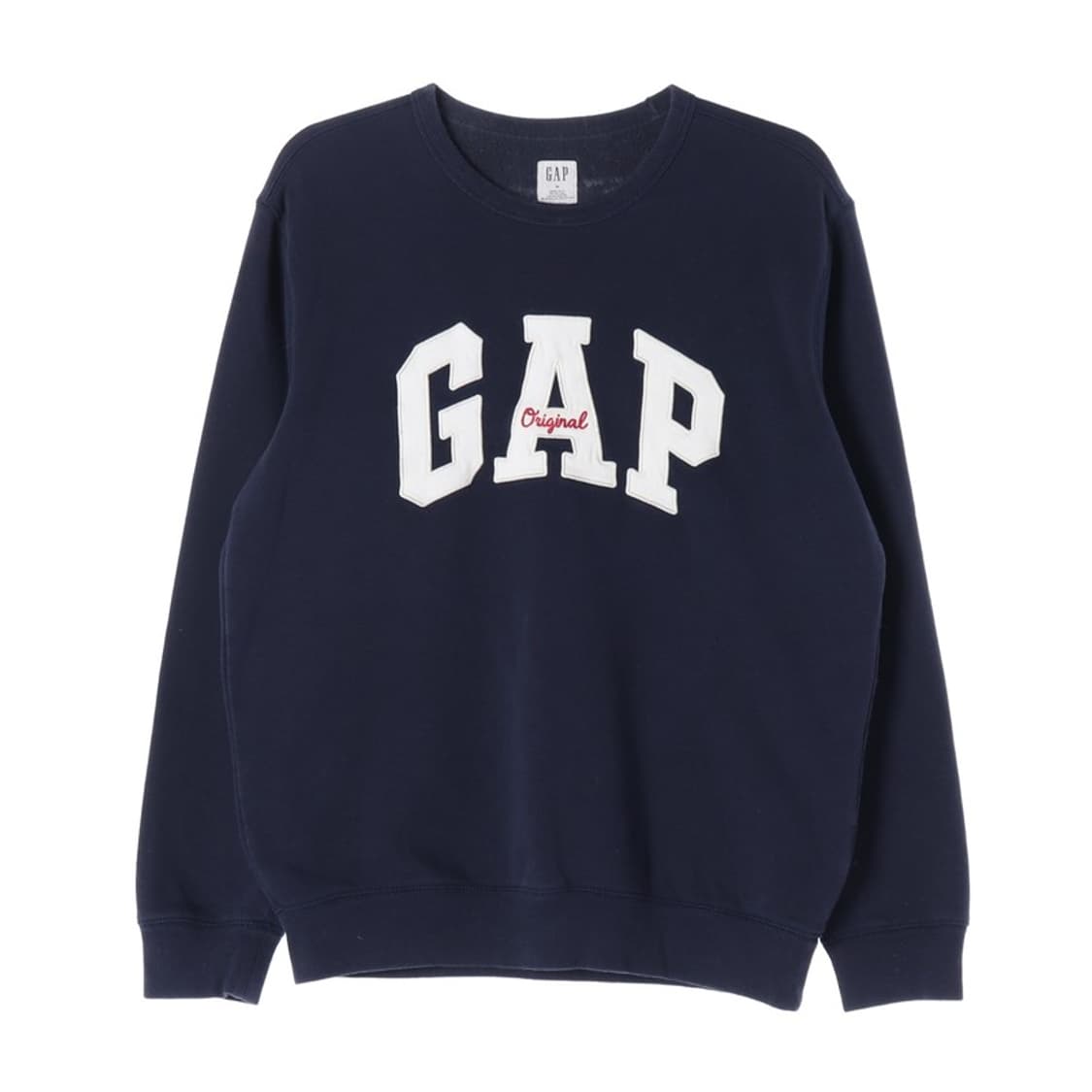 GAP 빅로고 자수 패치 맨투맨 네이비 M 상품이미지1