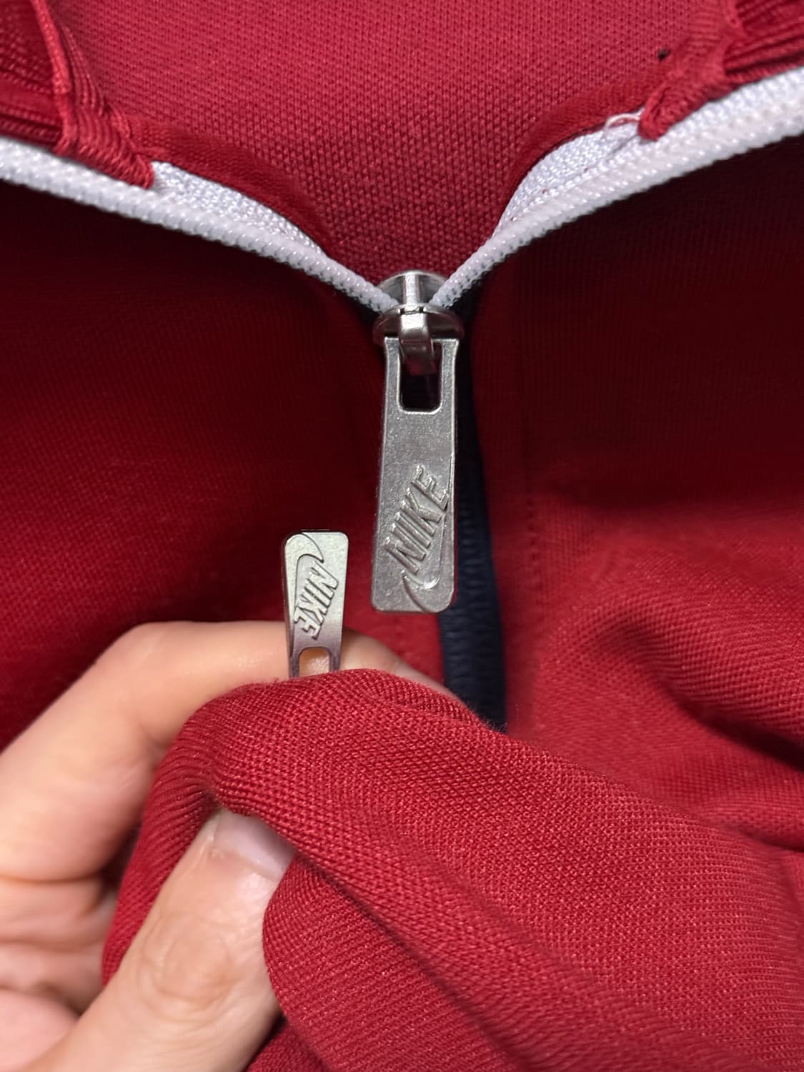 나이키 바르셀로나 버건디 축구 유니폼 져지 저지 트랙탑 집업 M 95 상품이미지6