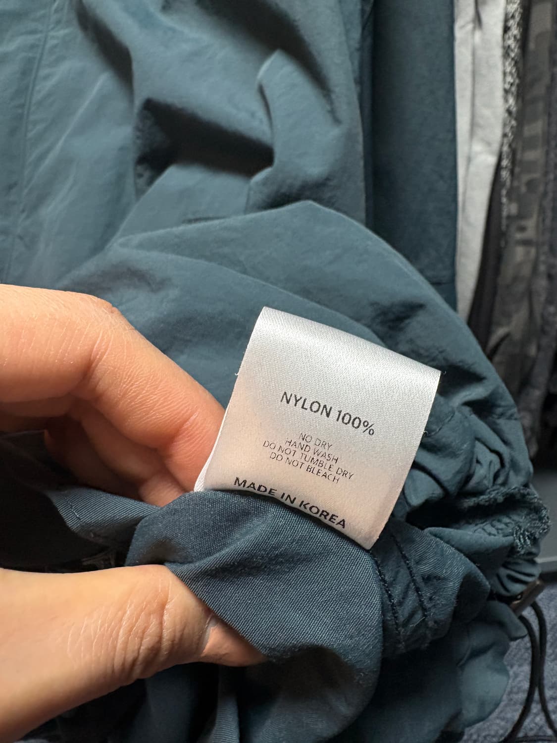 슬로우레코드하우스 윈드브레이커 자켓 청록  상품이미지6