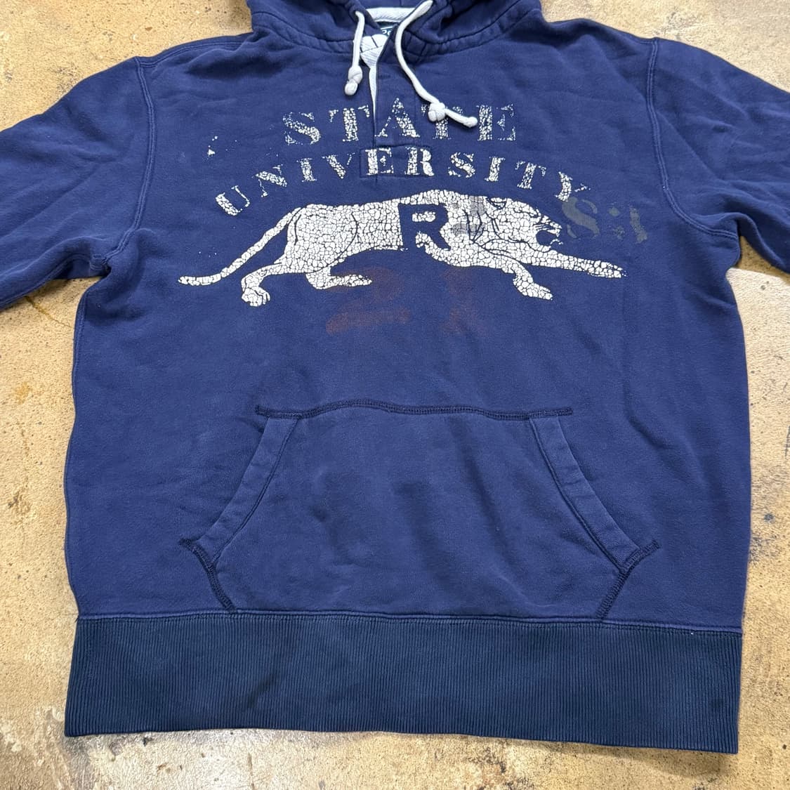 폴로 랄프로렌 유니버시티 프린팅 네이비 후드티 상품이미지3