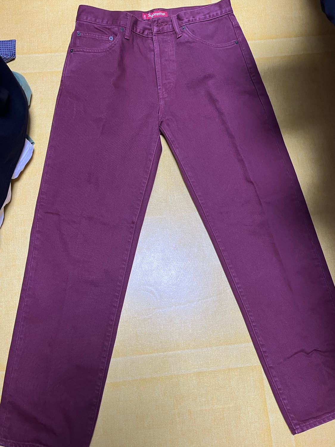 슈프림 버건디 팬츠 30 상품이미지1