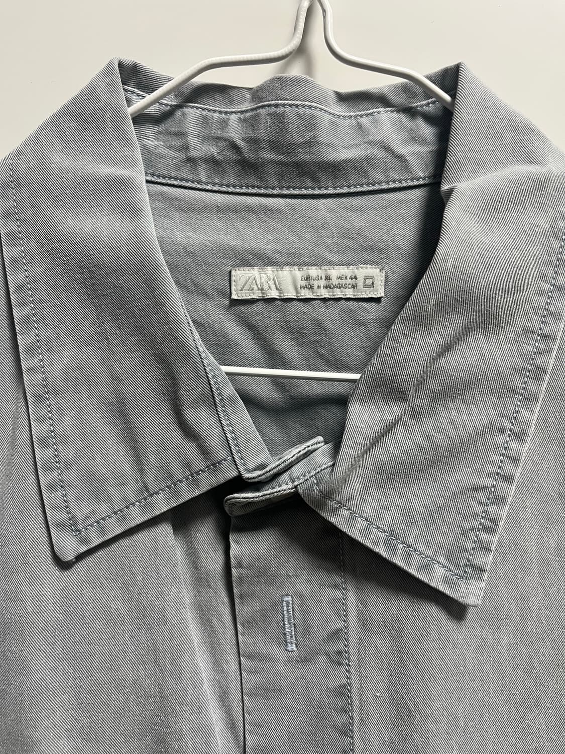 자라 빈티지 블루셔츠 상품이미지2