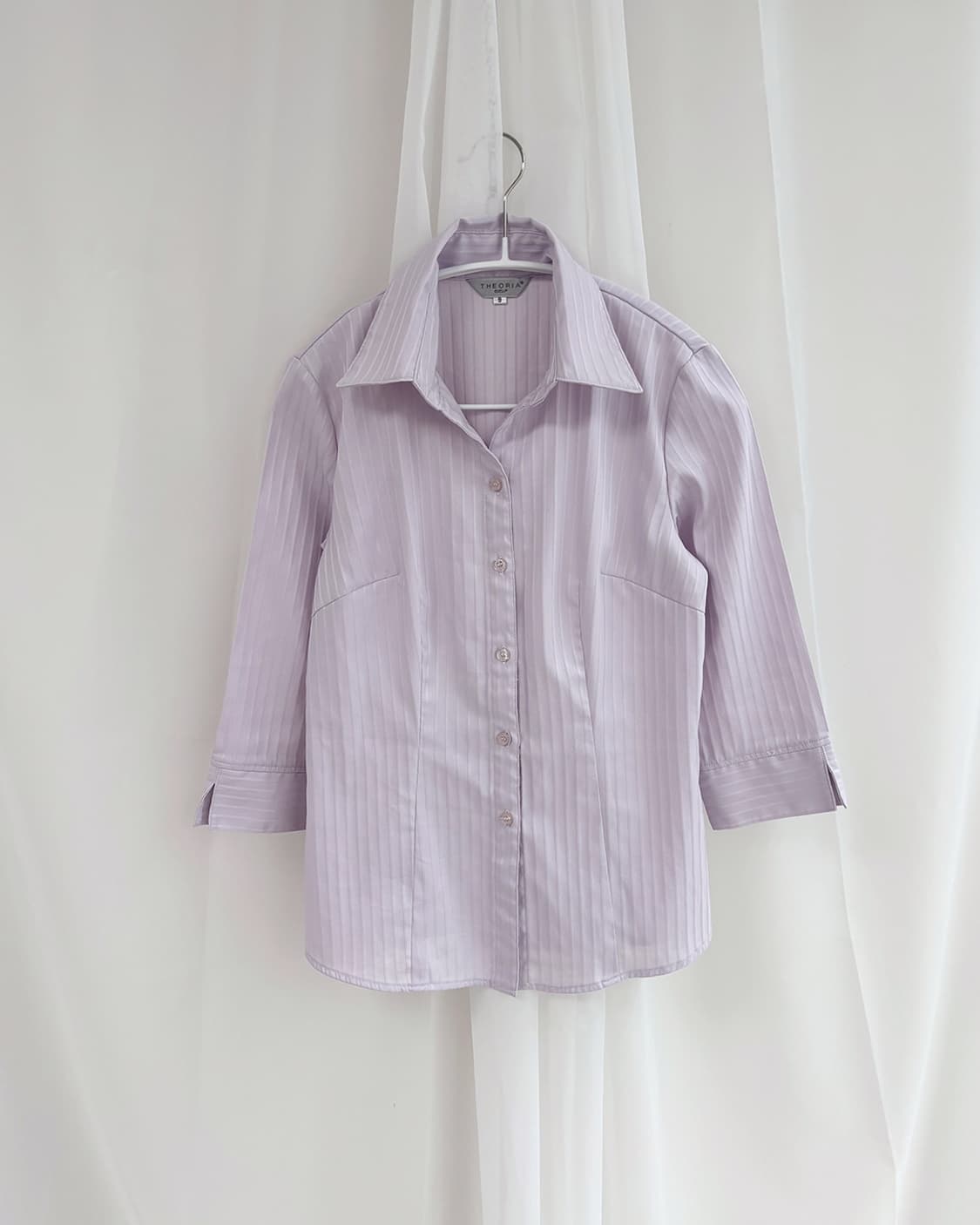 THEORIA lilac geek chic 3/4 sleeve shirt 상품이미지1