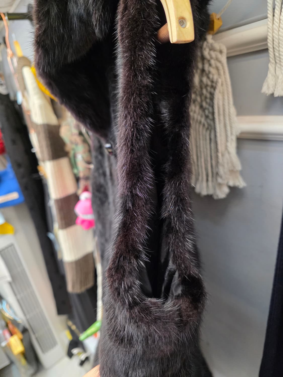 진도 끌레베 밍크 후드 베스트 조끼 91 상품이미지6