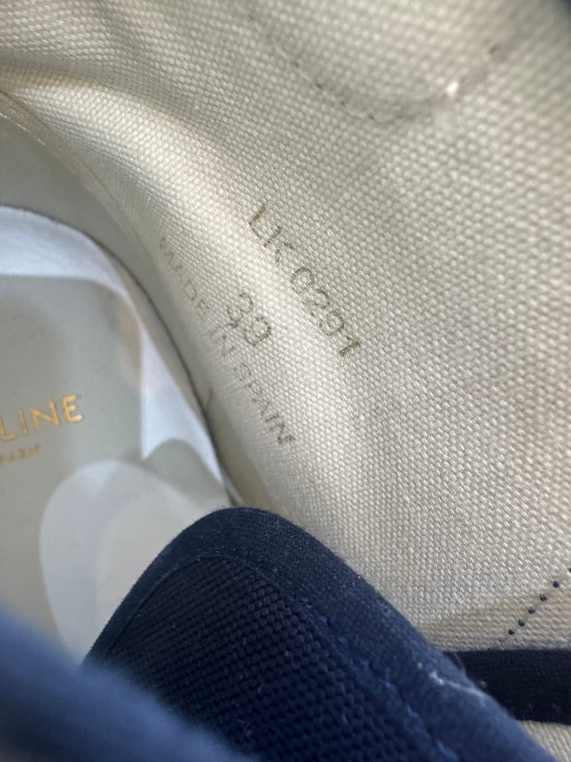 셀린느 하이탑 스니커즈 네이비 39 상품이미지4