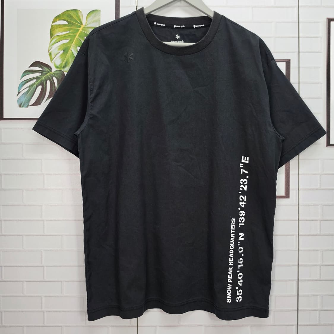 스노우피크 반팔 티셔츠 블랙 95사이즈 상품이미지1