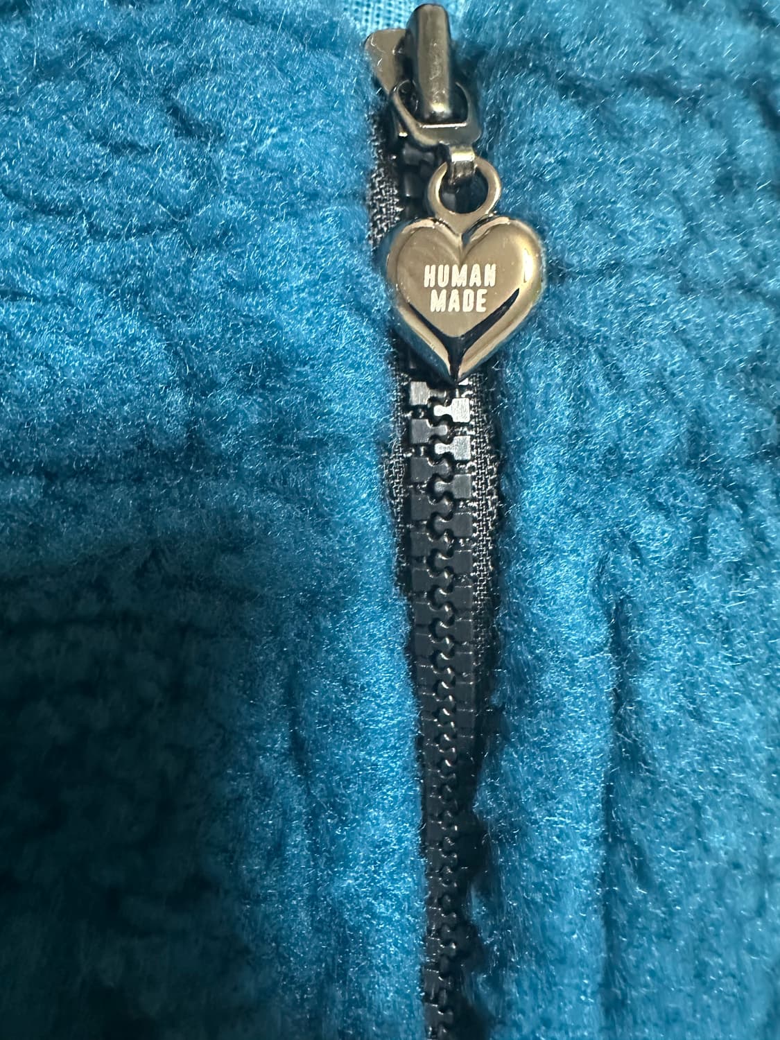 휴먼메이드 후리스 후드 집업 블루 상품이미지6