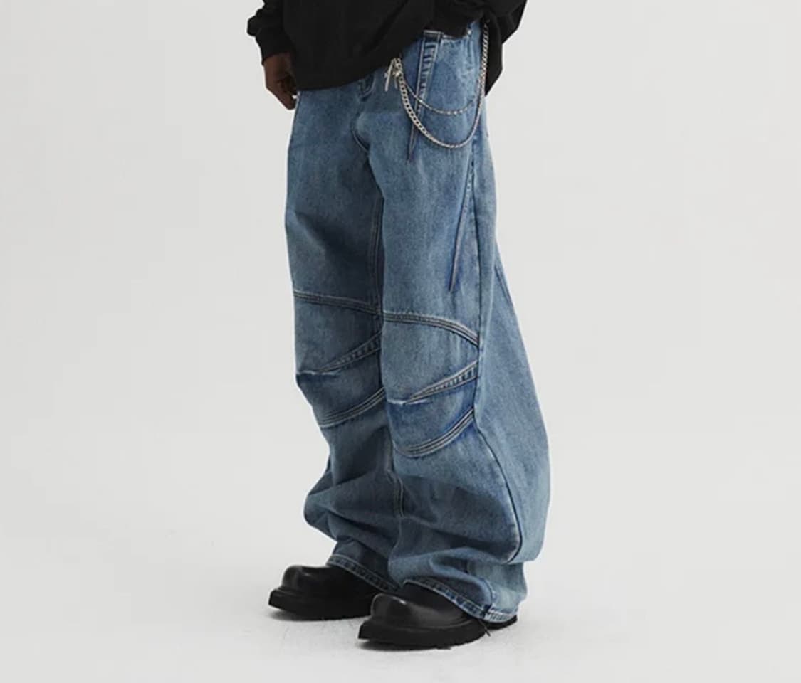 DNSR 다트 와이드 데님팬츠 디앤써 상품이미지3