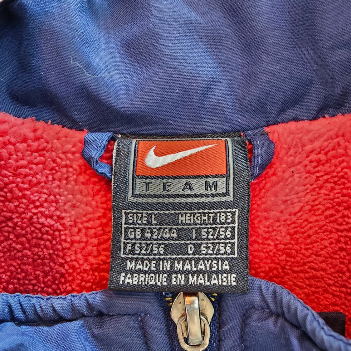 00's 나이키 PSG 빈티지 팀 플리스안감 트레이닝 자켓 상품이미지8