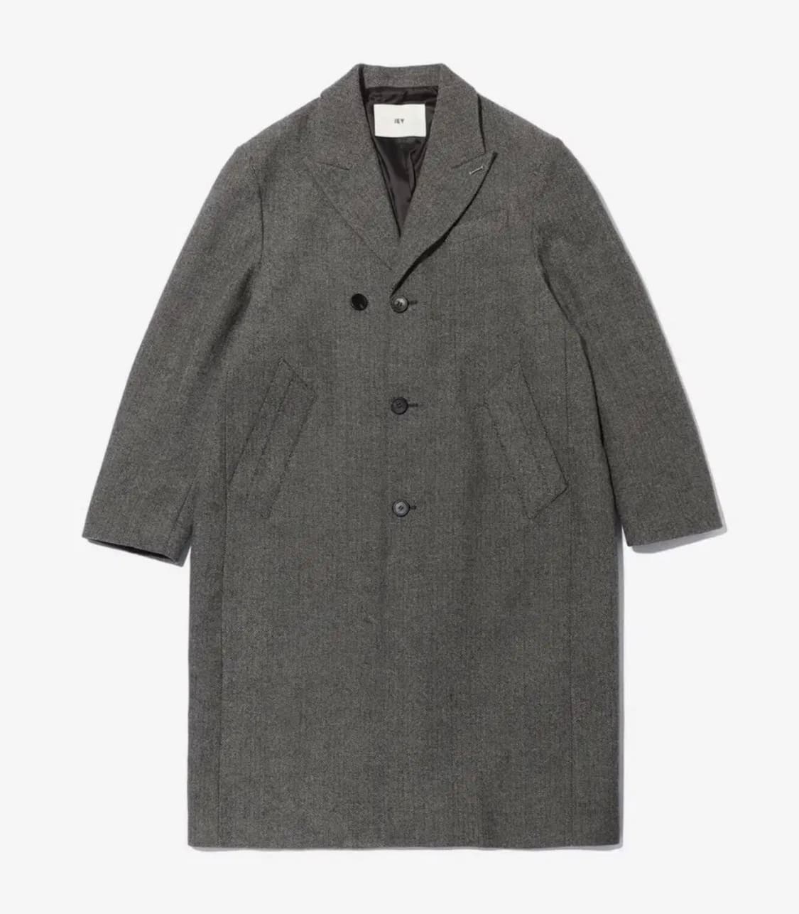 (L) 이에이 OVERSIZED SINGLE COAT Brown 상품이미지1