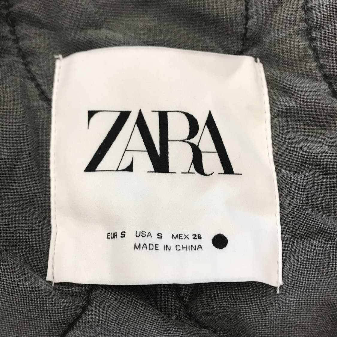 자라 피그먼트 퀼팅 패딩자켓 [여성S사이즈] 상품이미지4