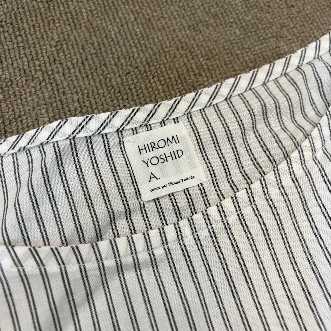 HIROMI YOSHIDA 히로미 요시다 우먼스 스트라이프 탑 상품이미지2