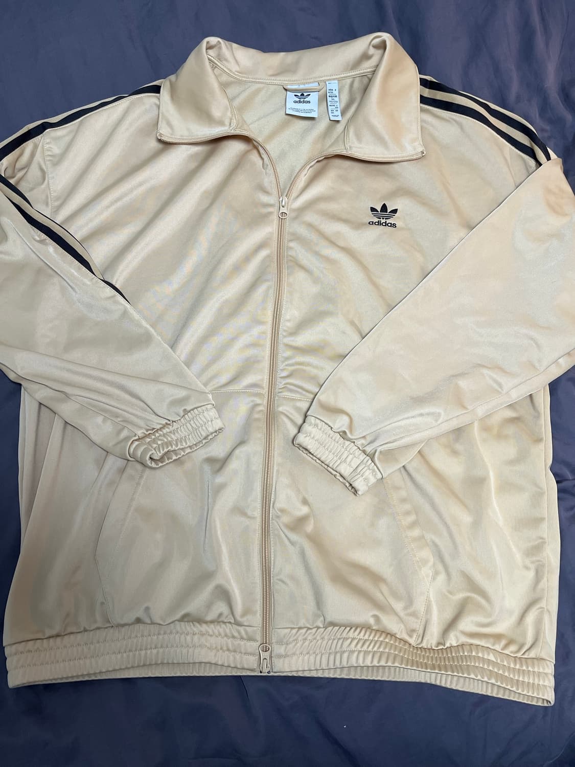 [3XL, 115/빅사이즈] 대대대장 아디다스 베이지 빅로고 트랙탑 상품이미지2