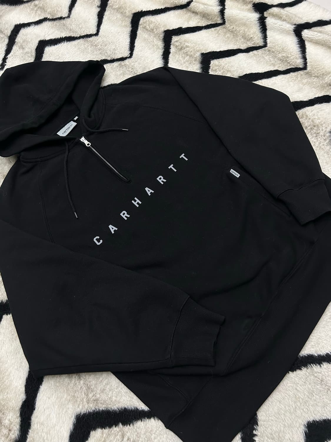 [L]칼하트Wip 스펠로고 아노락 후드/기모/가오리핏 상품이미지2