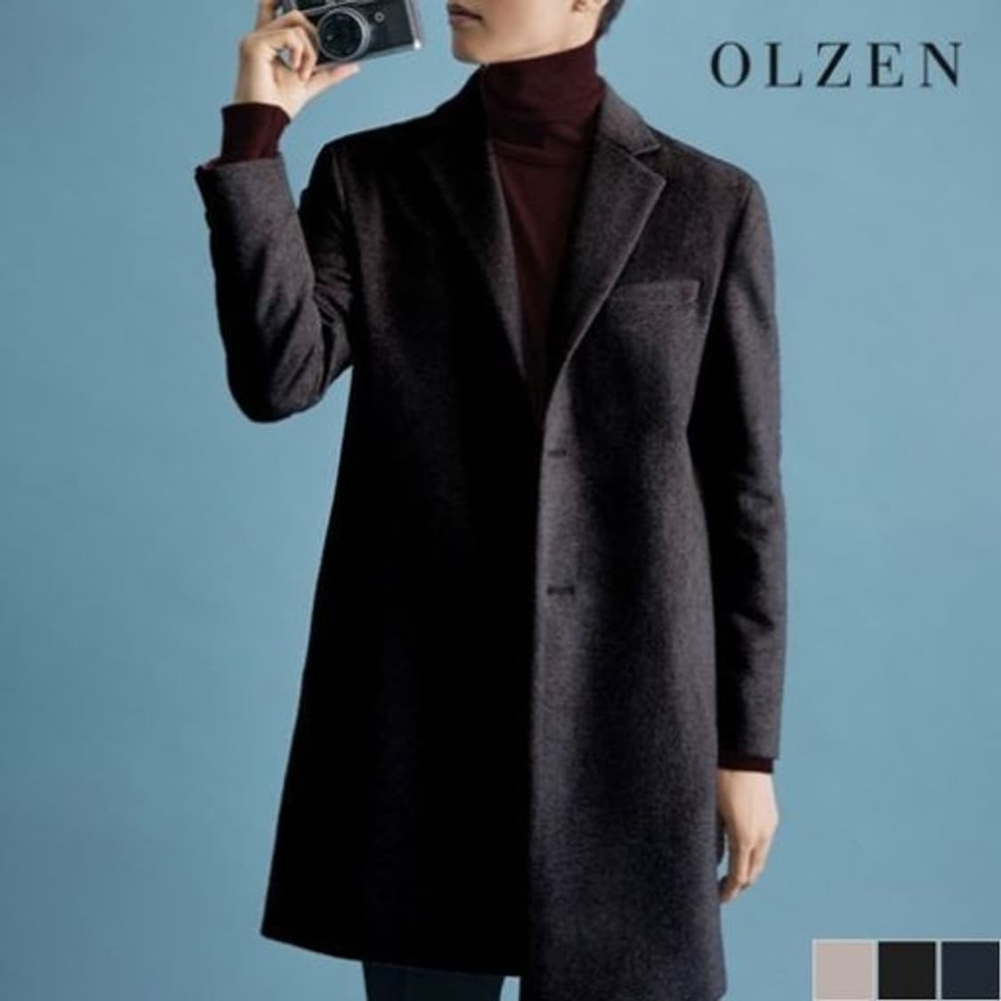 올젠 세미오버핏 울 코트 상품이미지10