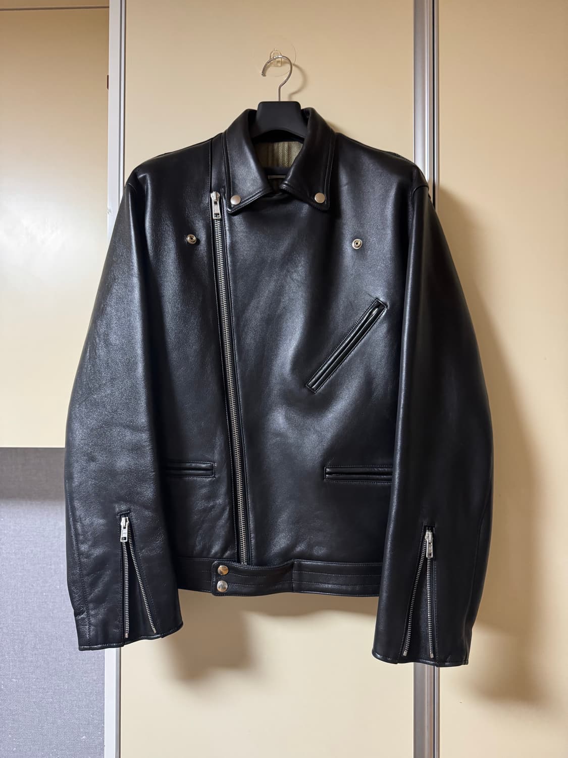 아프레쎄 24AW 더블 라이더 자켓 3사이즈 상품이미지1