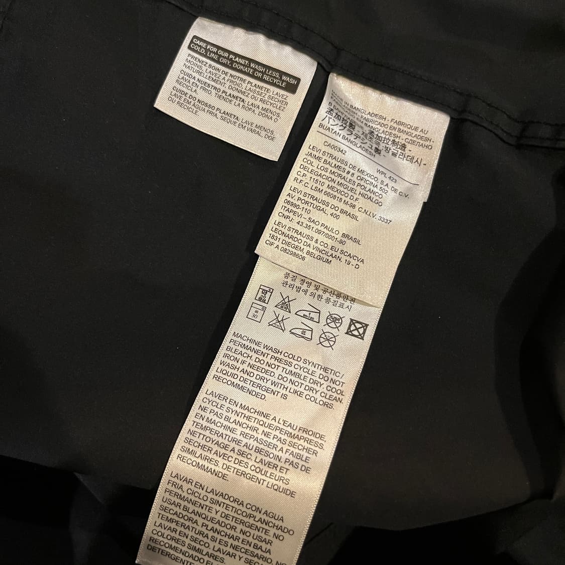 리바이스 폴리쉘 후드 자켓 블랙 상품이미지9