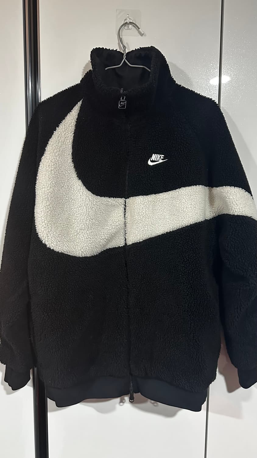 나이키 스우시 리버시블 플리스 자켓 블랙 M 상품이미지1