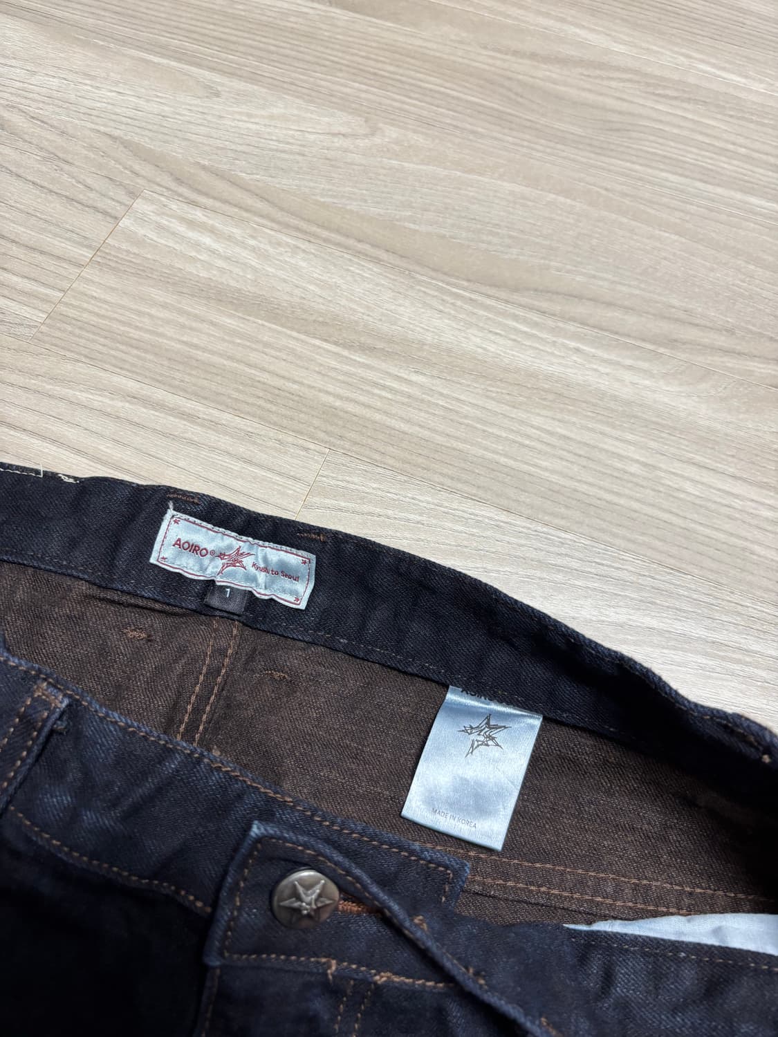 아오이로 오오키 페더 데님 다크 인디고 1사이즈 상품이미지5