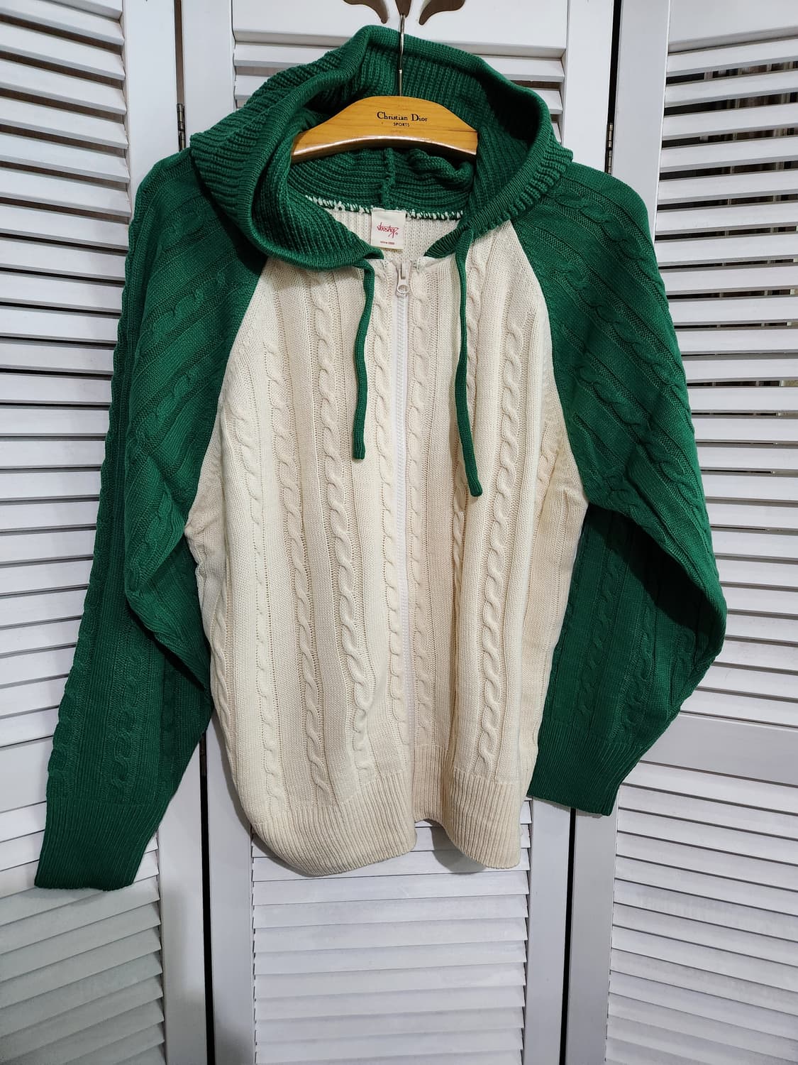 VOOSHOP 니트 후드 집업 상품이미지1