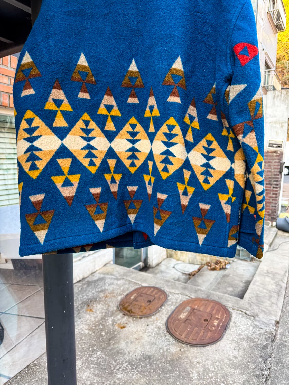 Native Pattern Wool Outdoor Jacket 상품이미지8