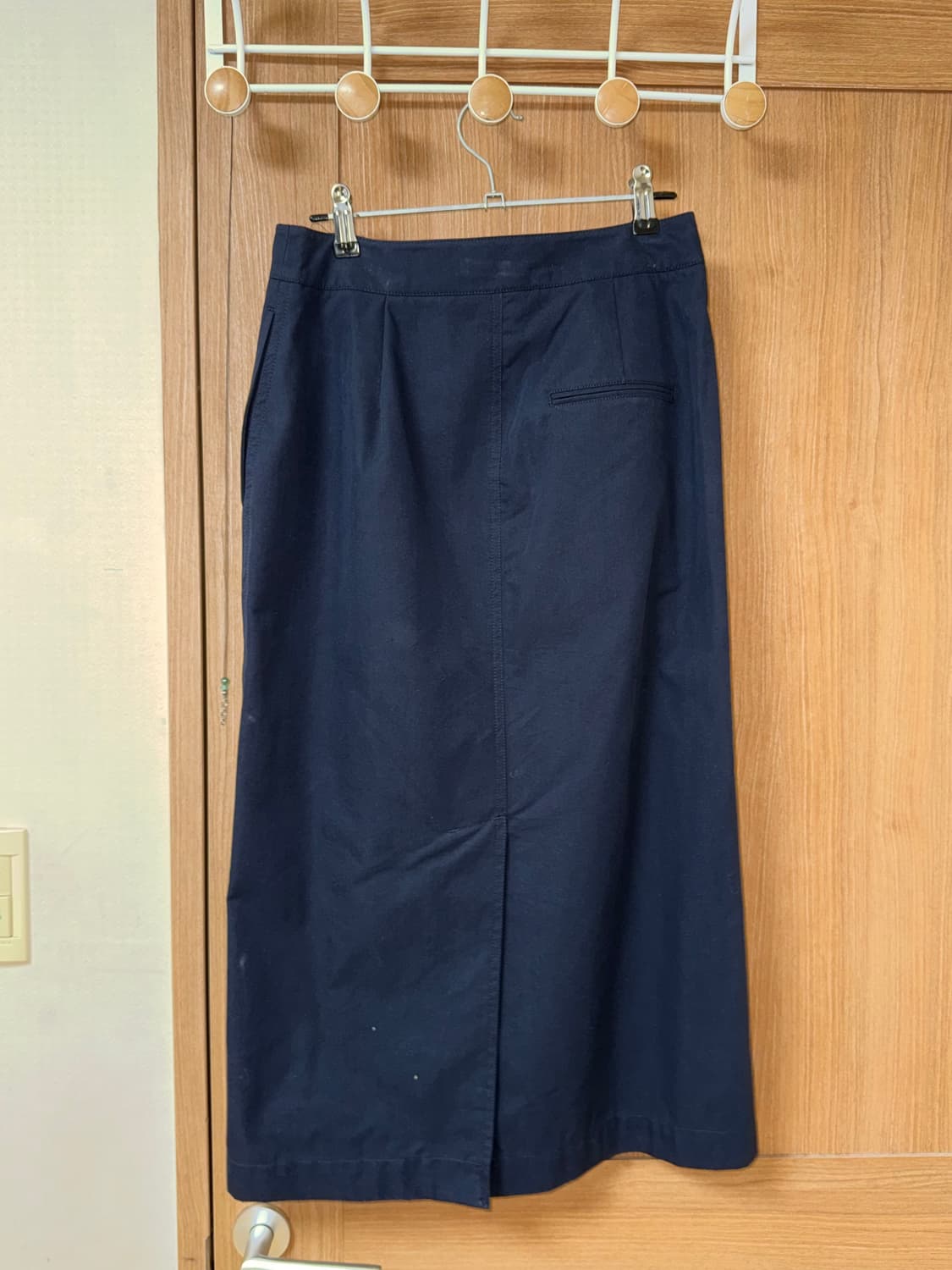 네이비 H라인 치마 상품이미지2