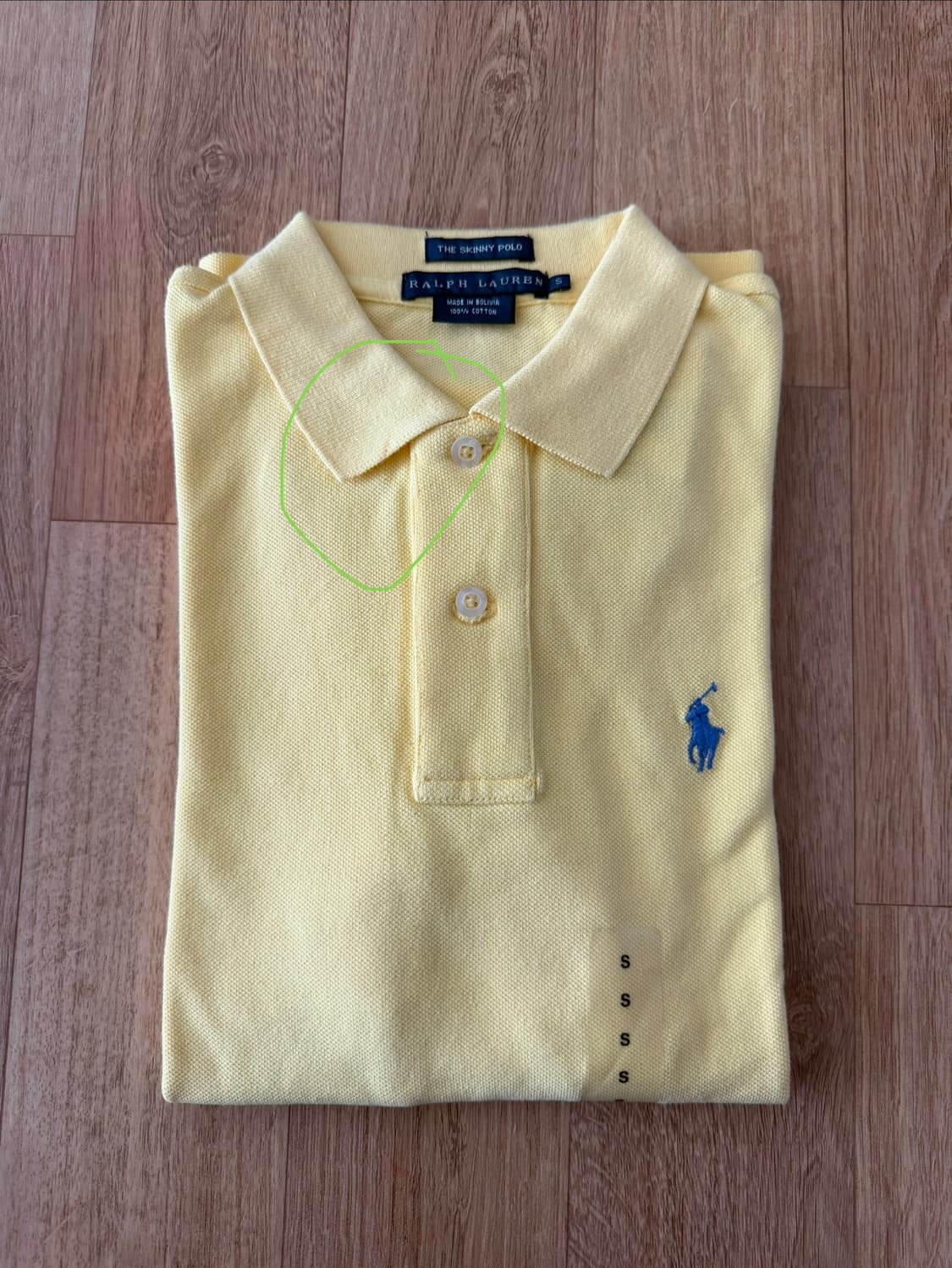 스키니 폴로 랄프로렌 여성 긴팔 카라티 S 상품이미지3