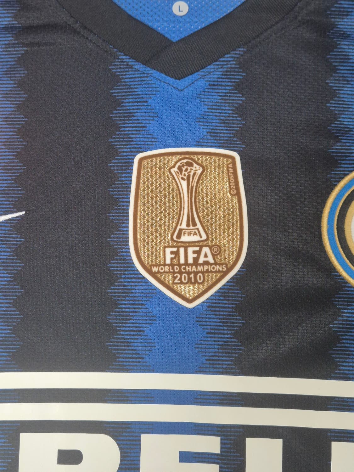 10-11 인터밀란 홈킷 챔스패치 마이콘 유니폼 L사이즈 레플리카 상품이미지4