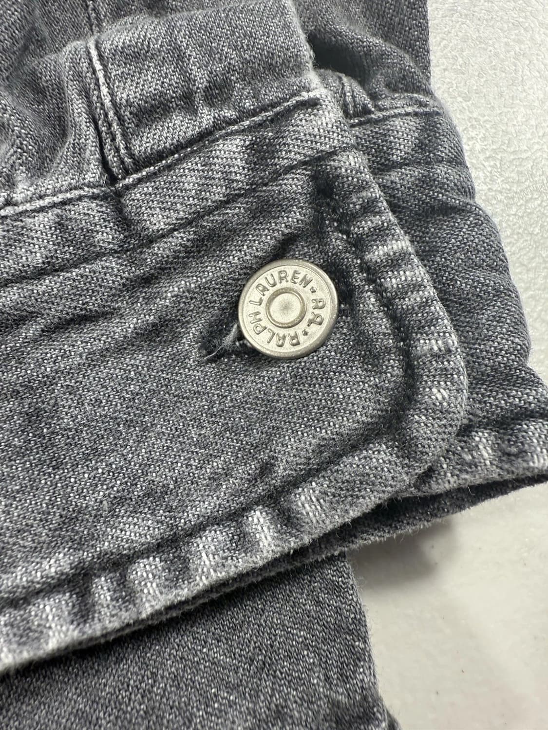 RRL 더블알엘 흑청 데님 셔츠 상품이미지5