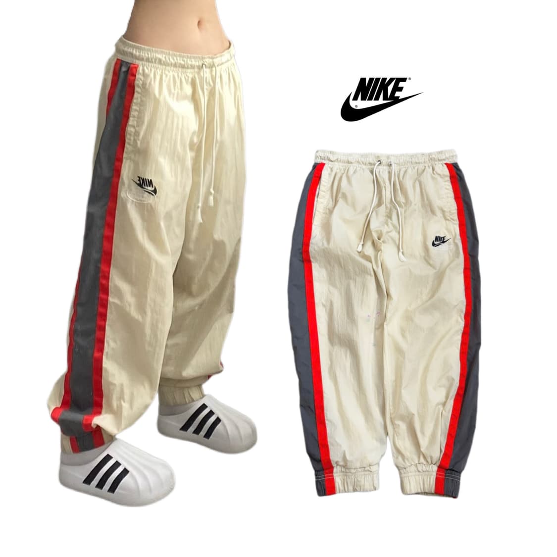 나이키 신형 빅사이즈 사이드라인 올드스쿨 조거 나일론 트랙팬츠 상품이미지1
