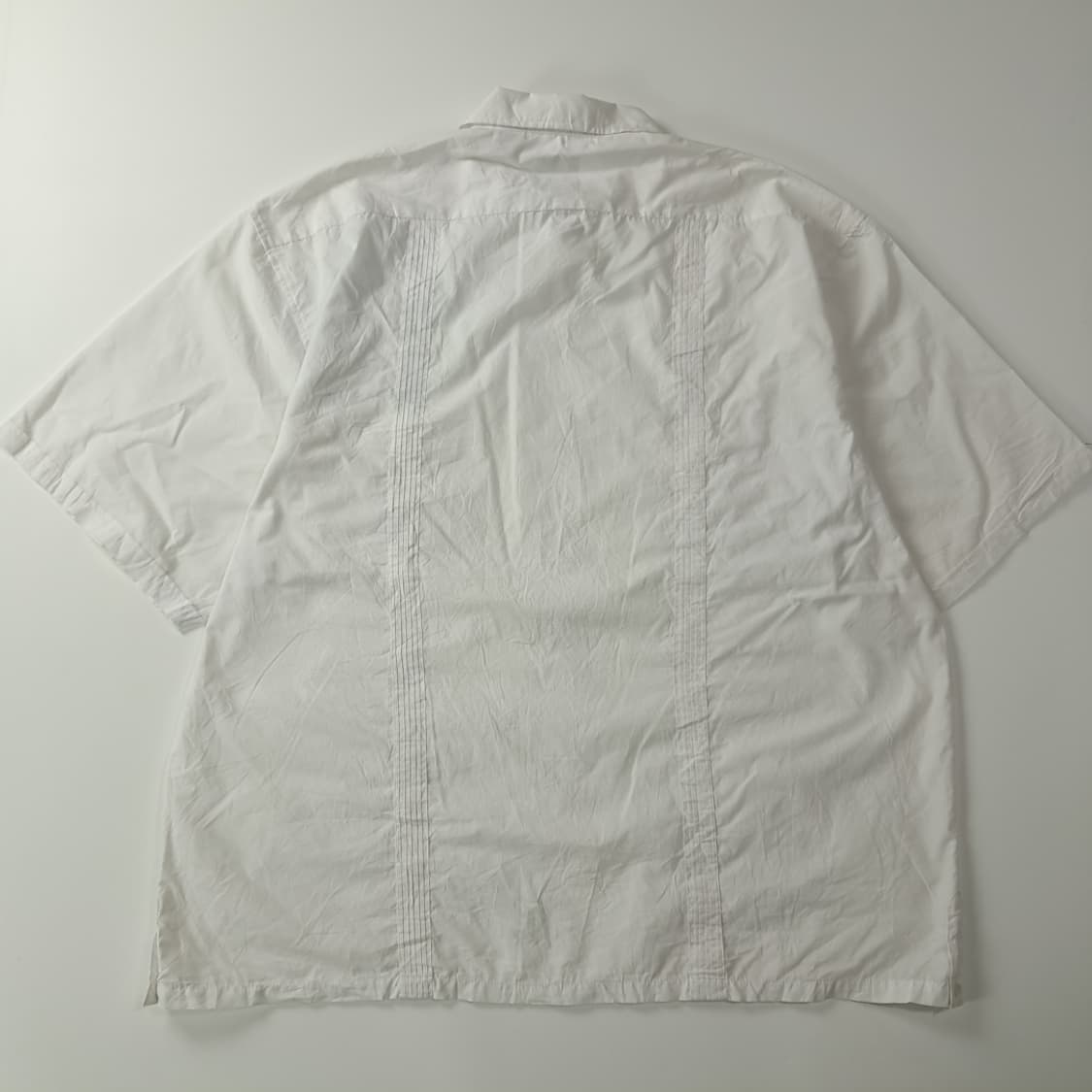 CK399 4XL 플래툰 00s 화이트 4포켓 과야베라 반팔 셔츠 남방 상품이미지5