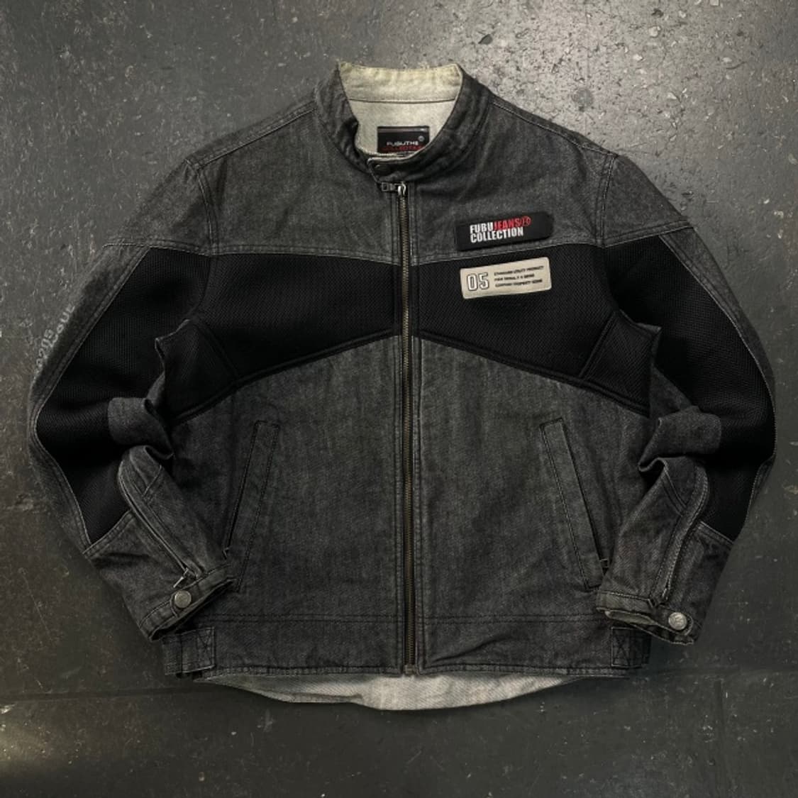 95-100 후부 데님 레이싱 자켓  상품이미지1