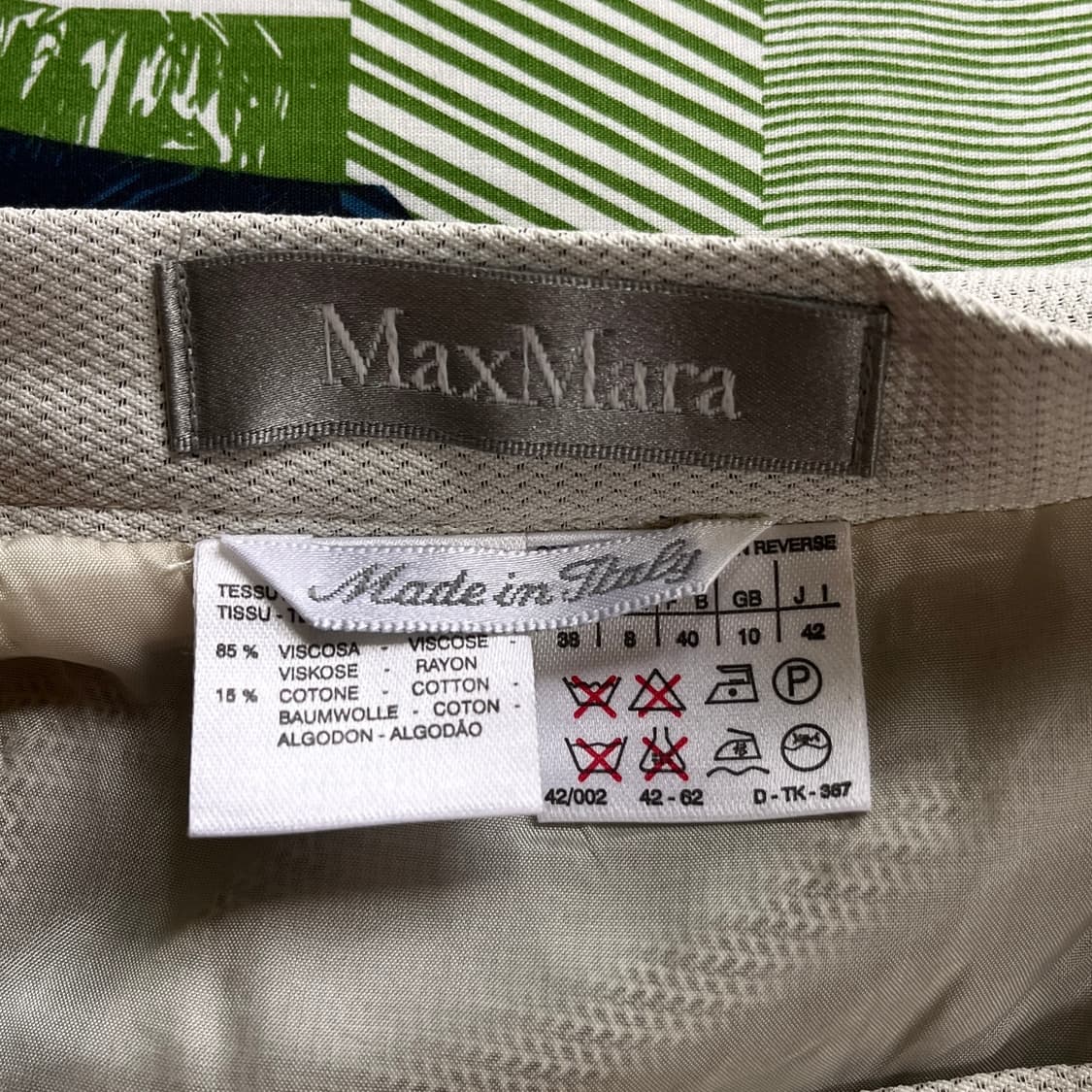 S) MaxMara 메인라인 하계 미디스커트 비스코스 코튼  상품이미지10