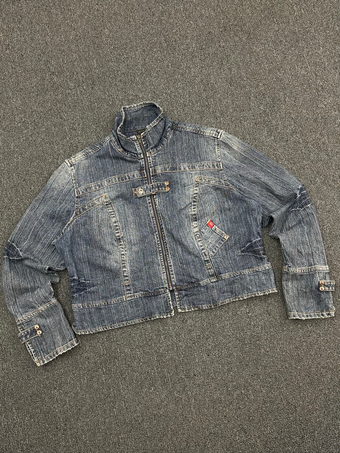 2XL)FUBU 빈티지 중청 데님자켓 상품이미지3