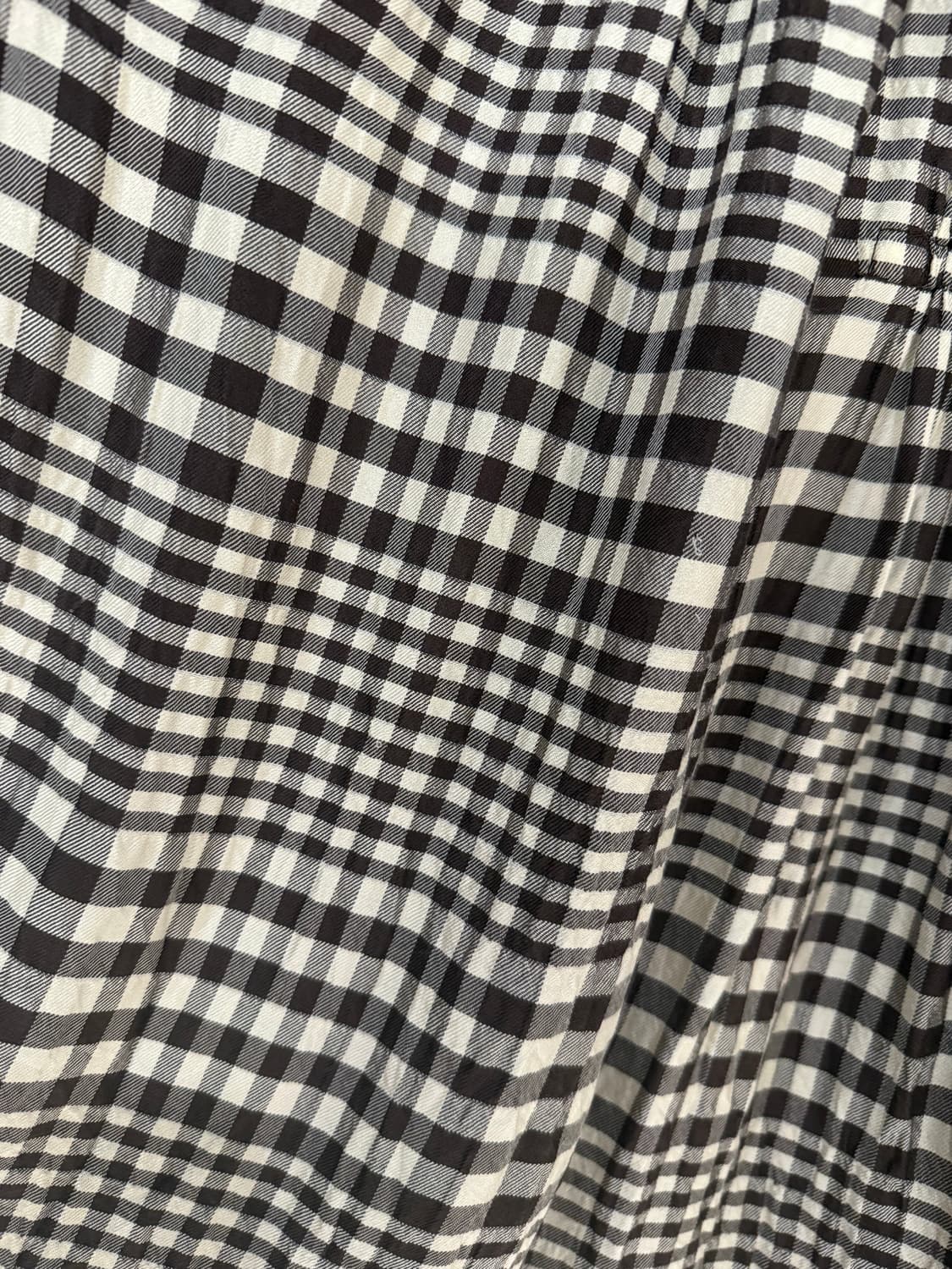 Issey miyake 이세이미야케 플리츠 디테일 체크 롱스커트 상품이미지9