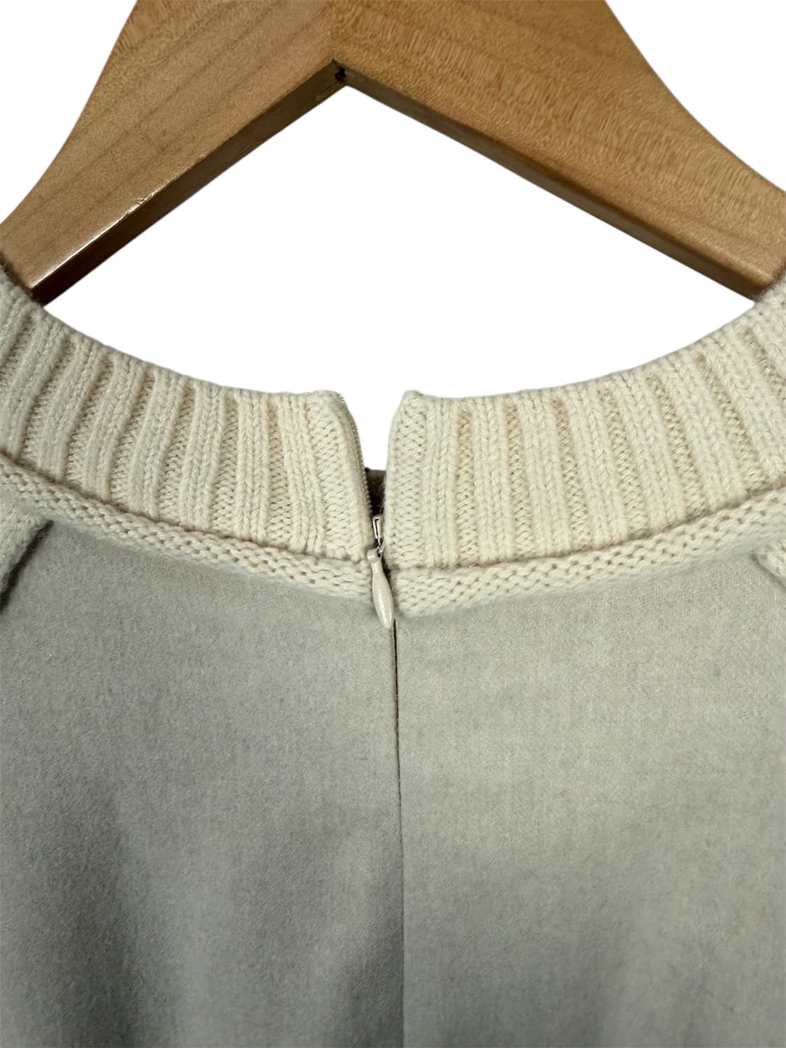 랑방 베이지 캐시미어 양모 니트 원피스 여82 미사용 21년 상품이미지4