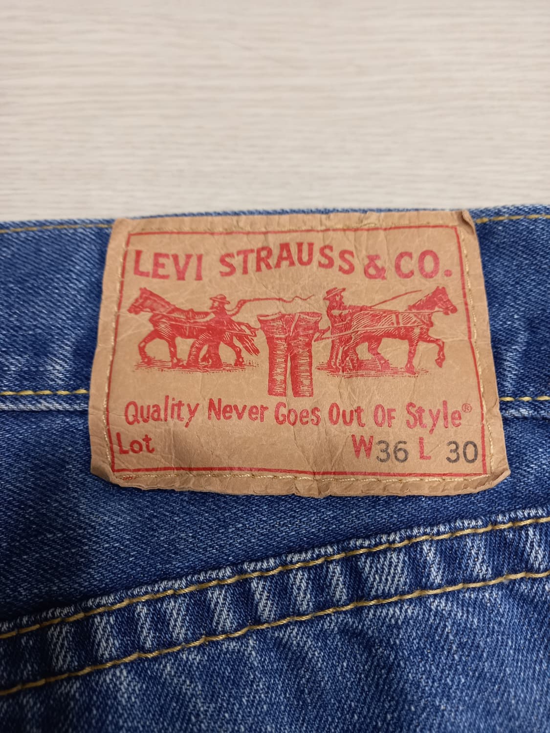 37 리바이스 TYPE1  세미와이드진 37-138 상품이미지5