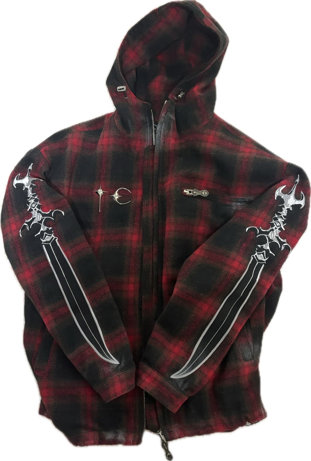 떠그클럽 아랍스워드 후드집업 1size 상품이미지1