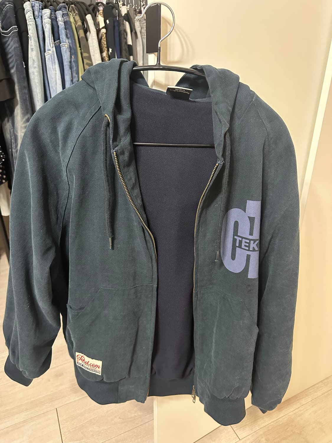 테켓 ct work jacket navy 상품이미지2