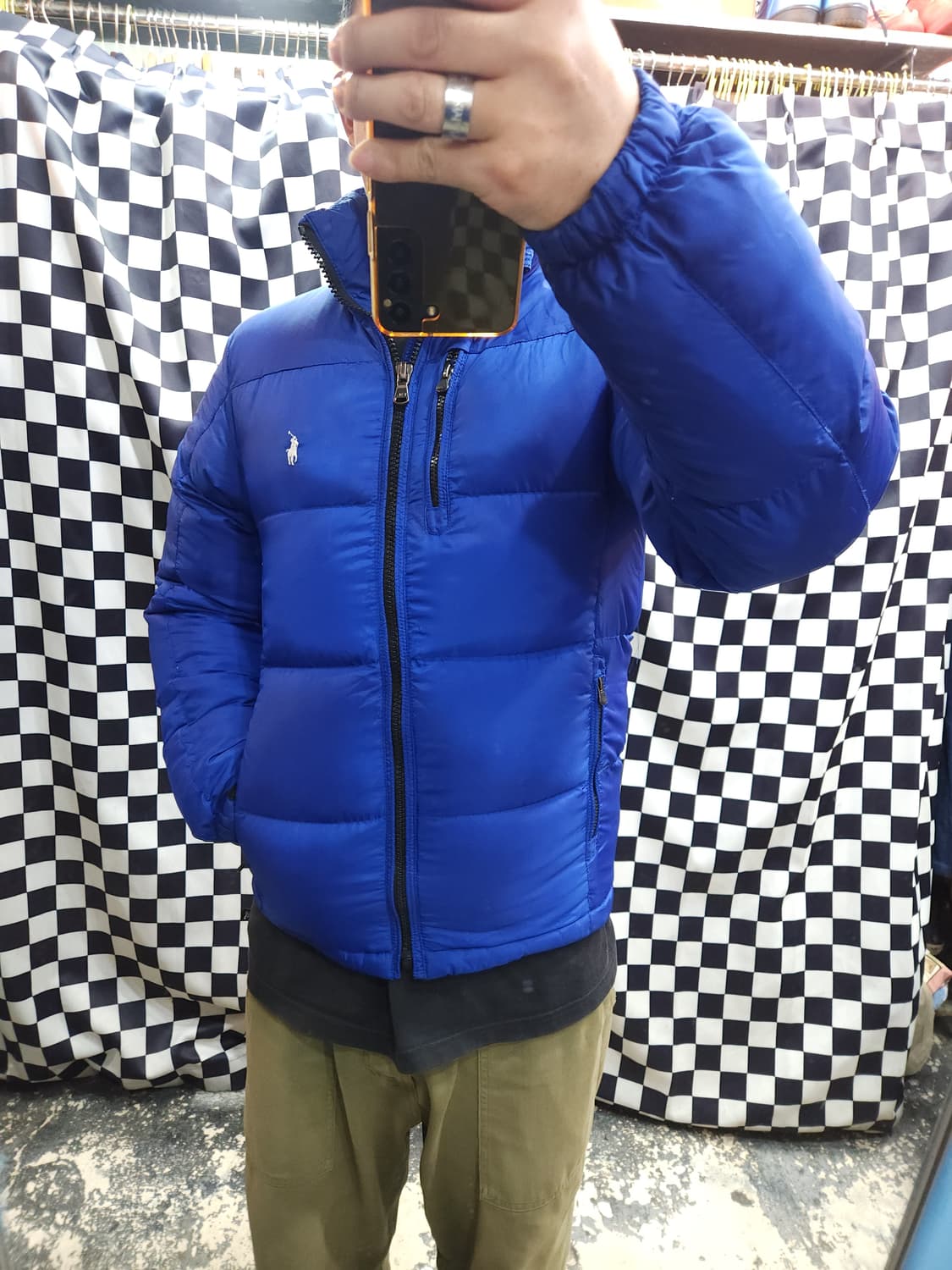 폴로 랄프로렌 블루 오리털 패딩점퍼
​
 상품이미지9